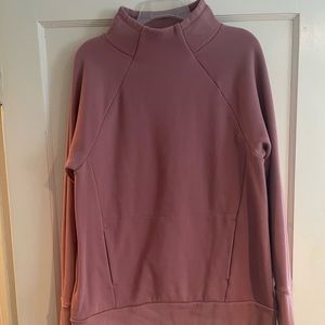 Fabletics Mauve Mock Neck Pullover